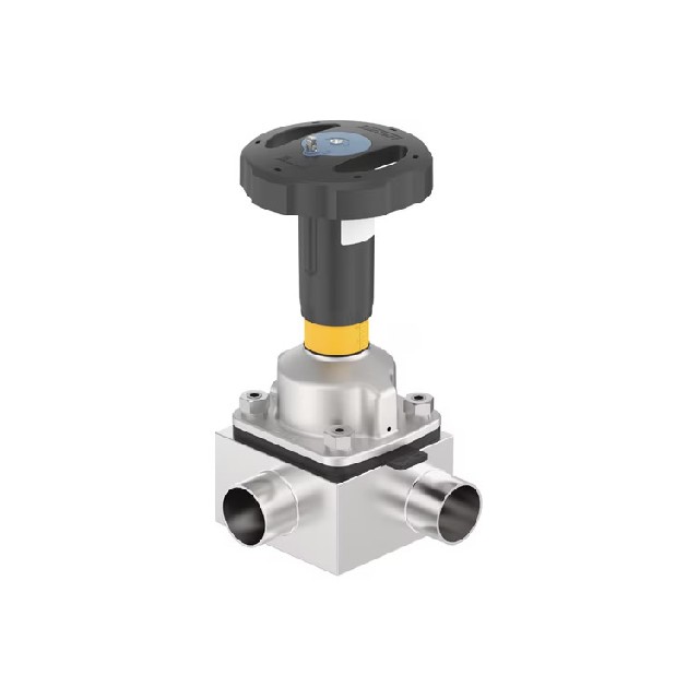 德國burkert 帶手動執行器的T型隔膜閥 2974